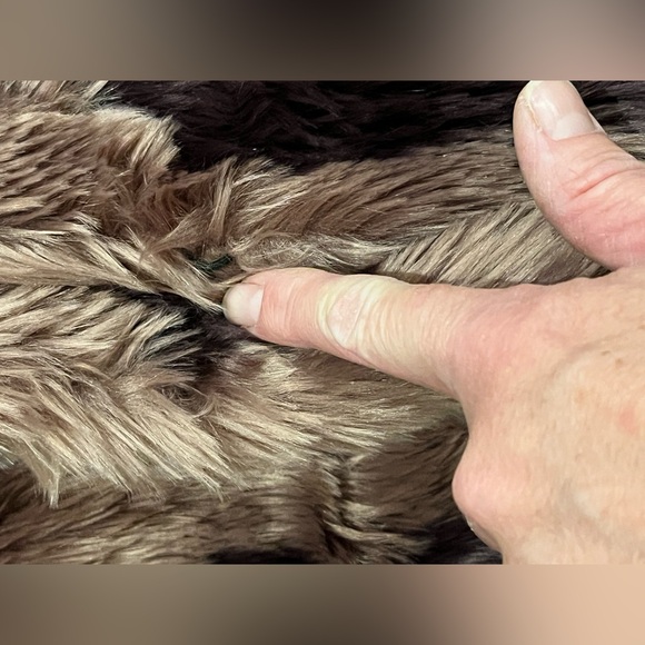 Sam Edelman Womens Faux Fur Long Sleeves Button Jacket  Size XL - Picture 11 of 11